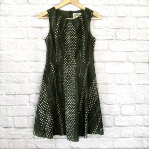 ModCloth Ruby Belle Green Star Dress